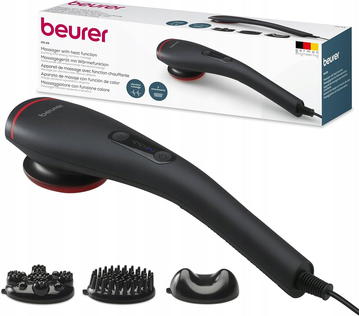 Vibration massager for back neck of legs Beurer MG 24 - 3 massage heads
