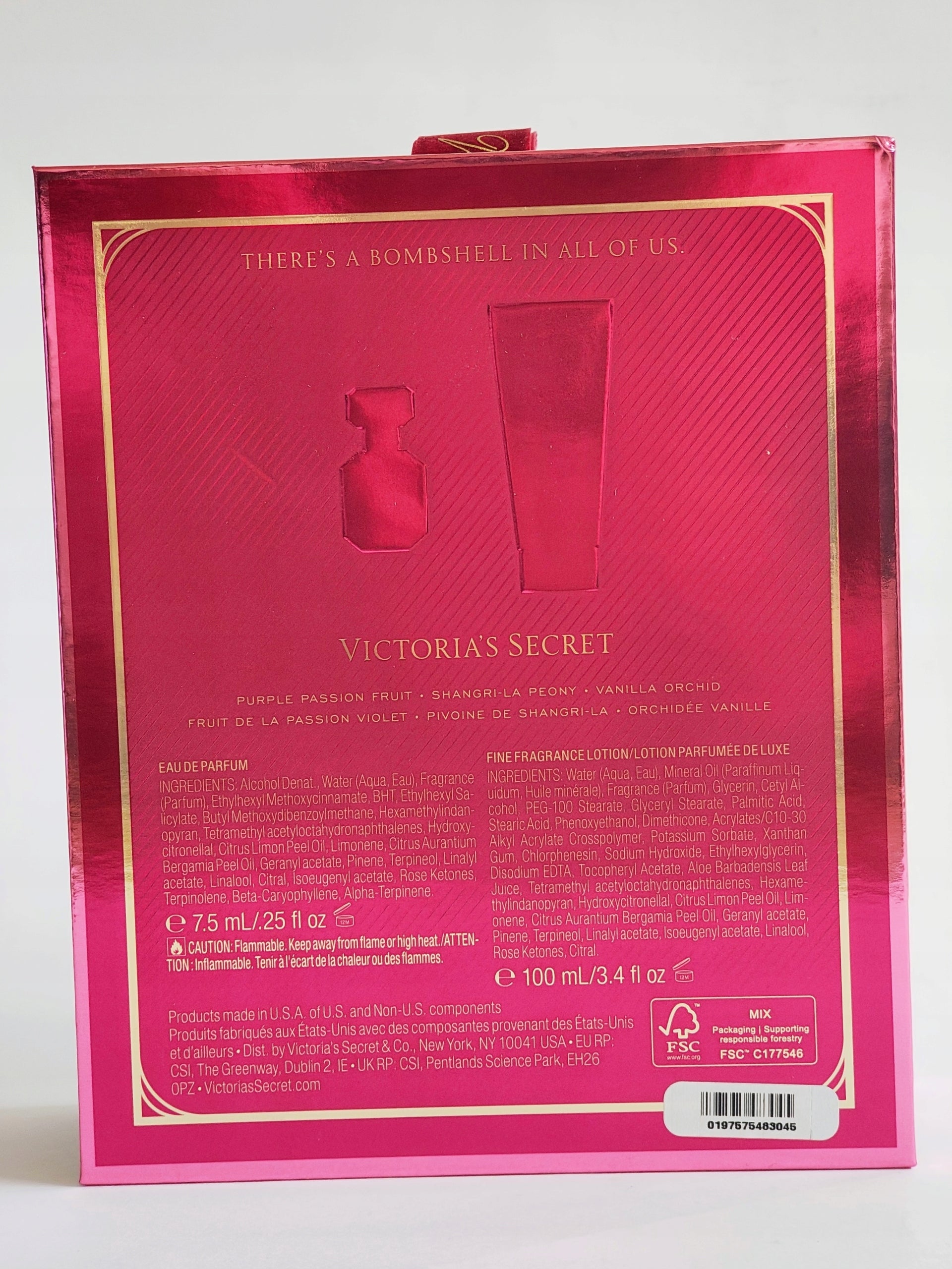 Victoria’s Secret Bombshell – Perfume + Body Lotion Setvvvv Packaging status original