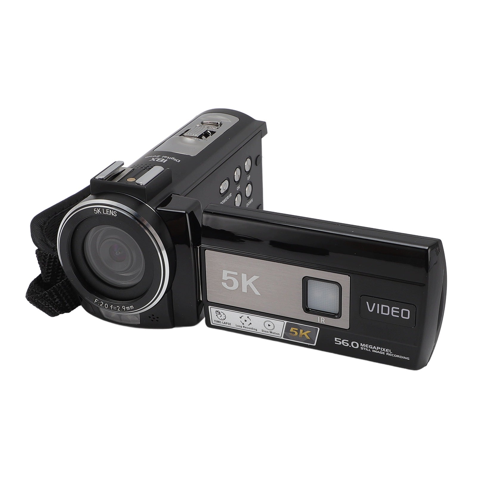 Video Camera 5K HD WIFI Camera 3 Inch Touch Screen 18x RT Zoom