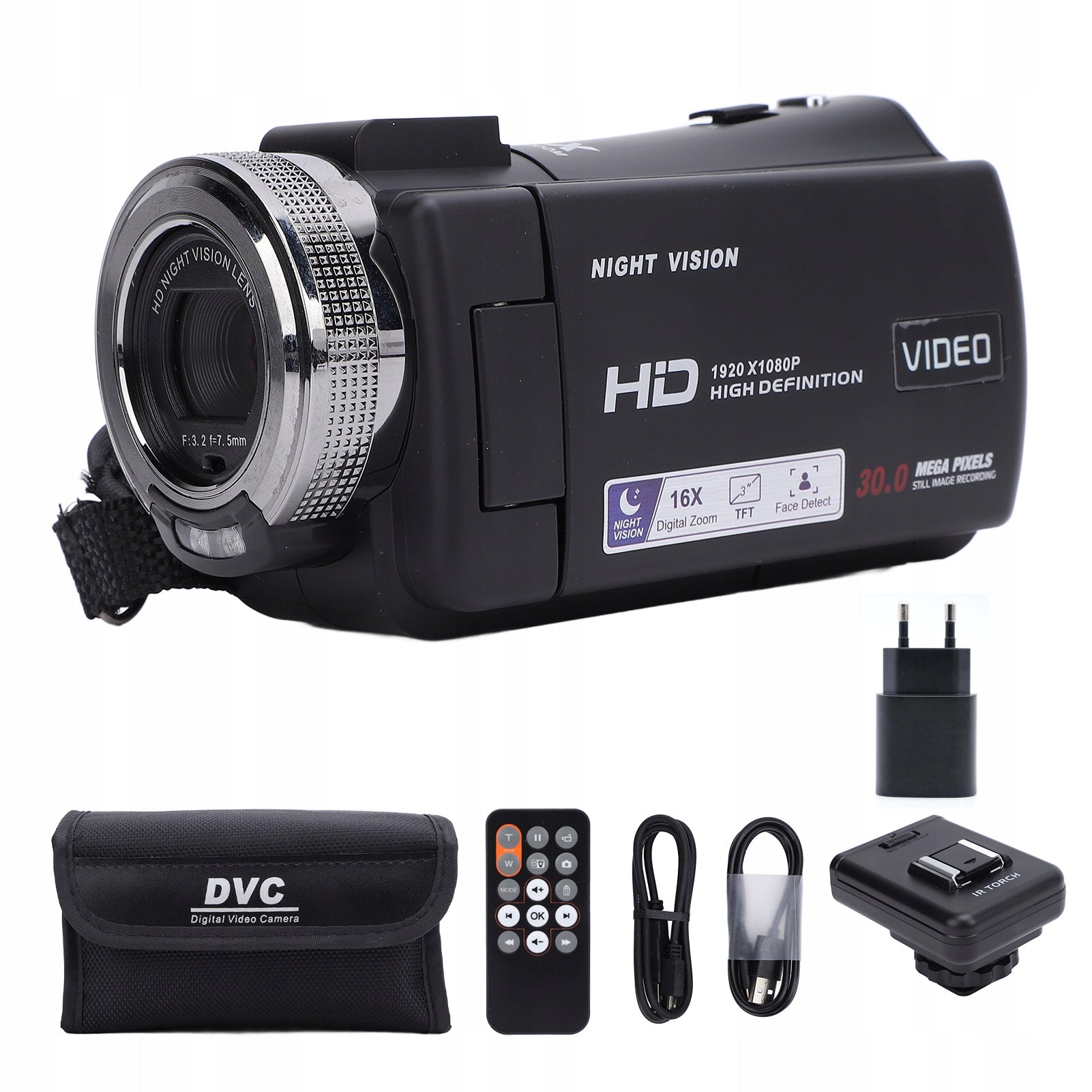 Video Camera Digital Camera Recorder Full HD 1080p KX