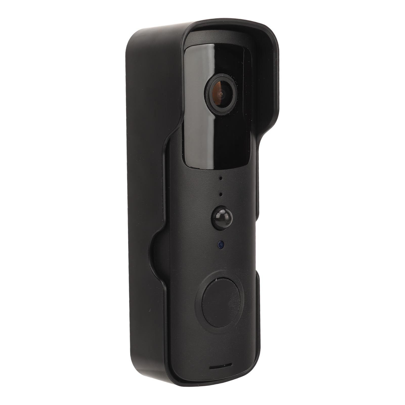 Video Doorbell Black Wireless WiFi Night Vision 2-way 1E