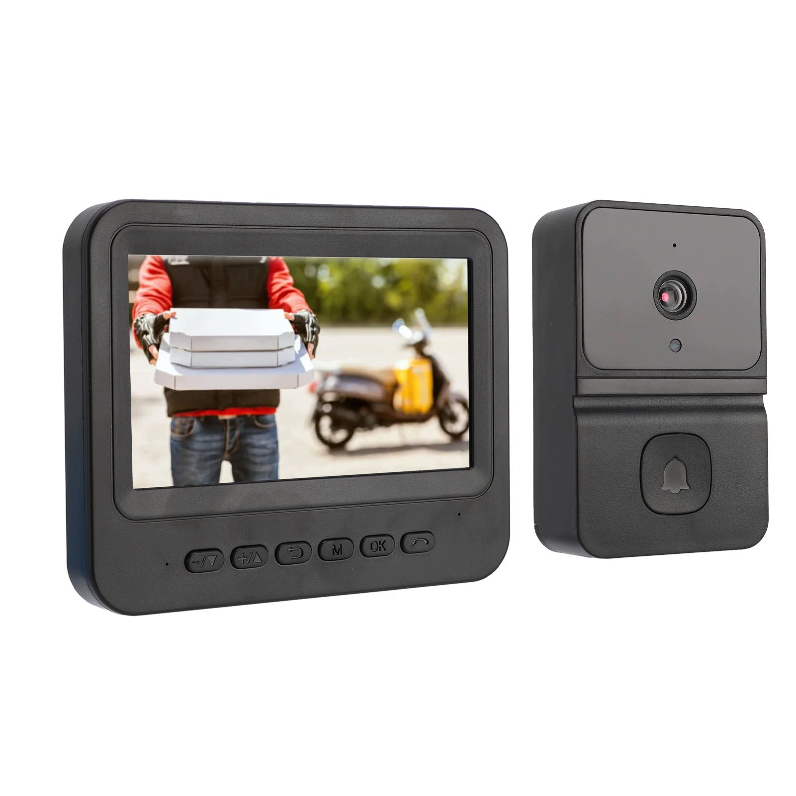 Video Doorbell System 4,3 Inch Screen Display 1080P Camera 1U Brand no brand