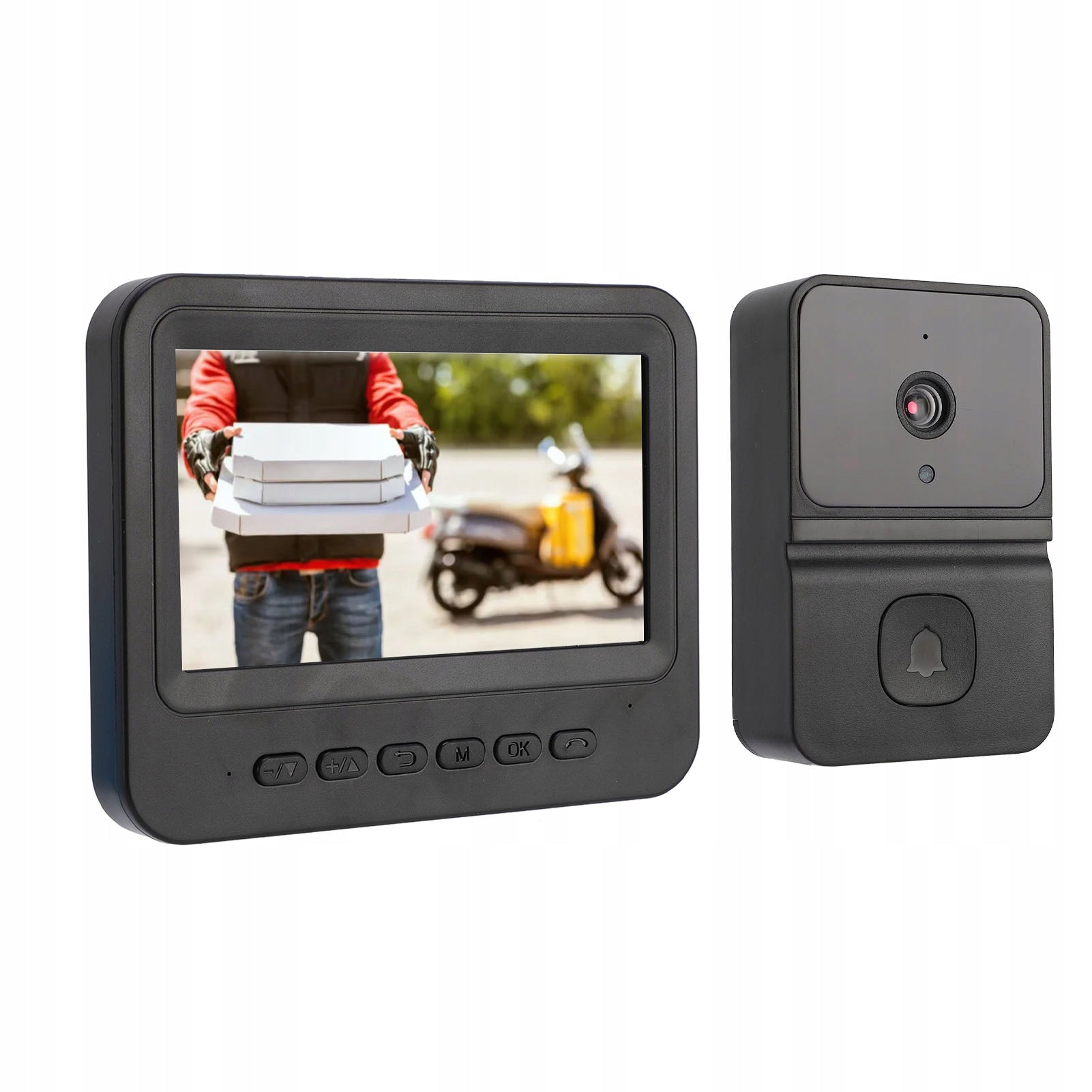 Video Doorbell System 4,3 Inch Screen Display 1080P Camera 7Z Brand no brand