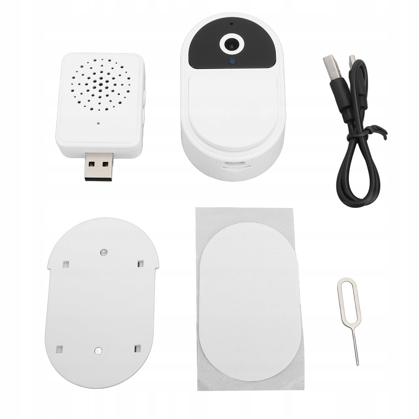 Video Doorphone WiFi Wireless Doorbell Camera 1080P Wide Angle ZK Brand no brand