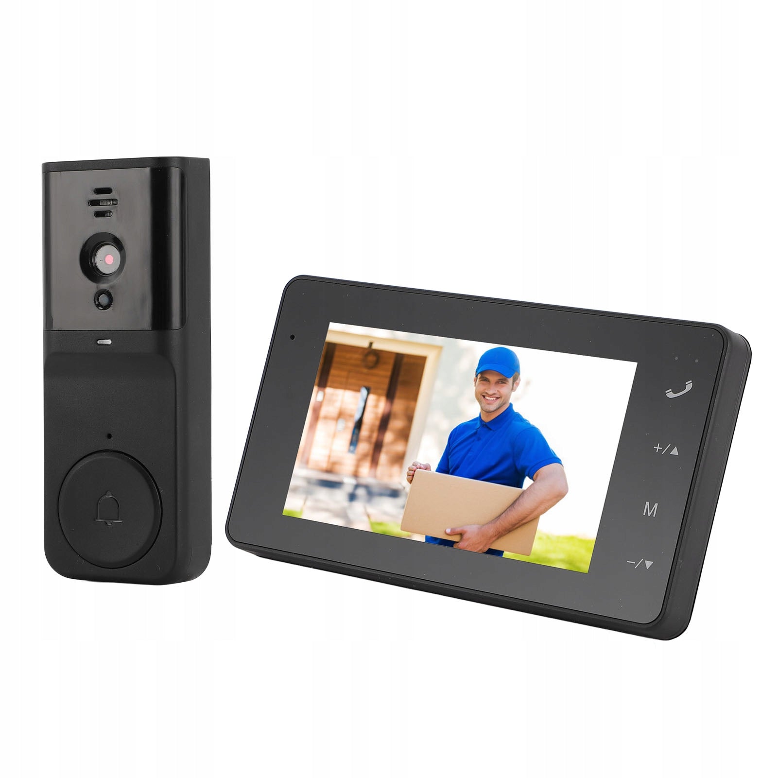 Video Intercom System With 4,3 Inch Color Screen 170° EV Angle Brand no brand