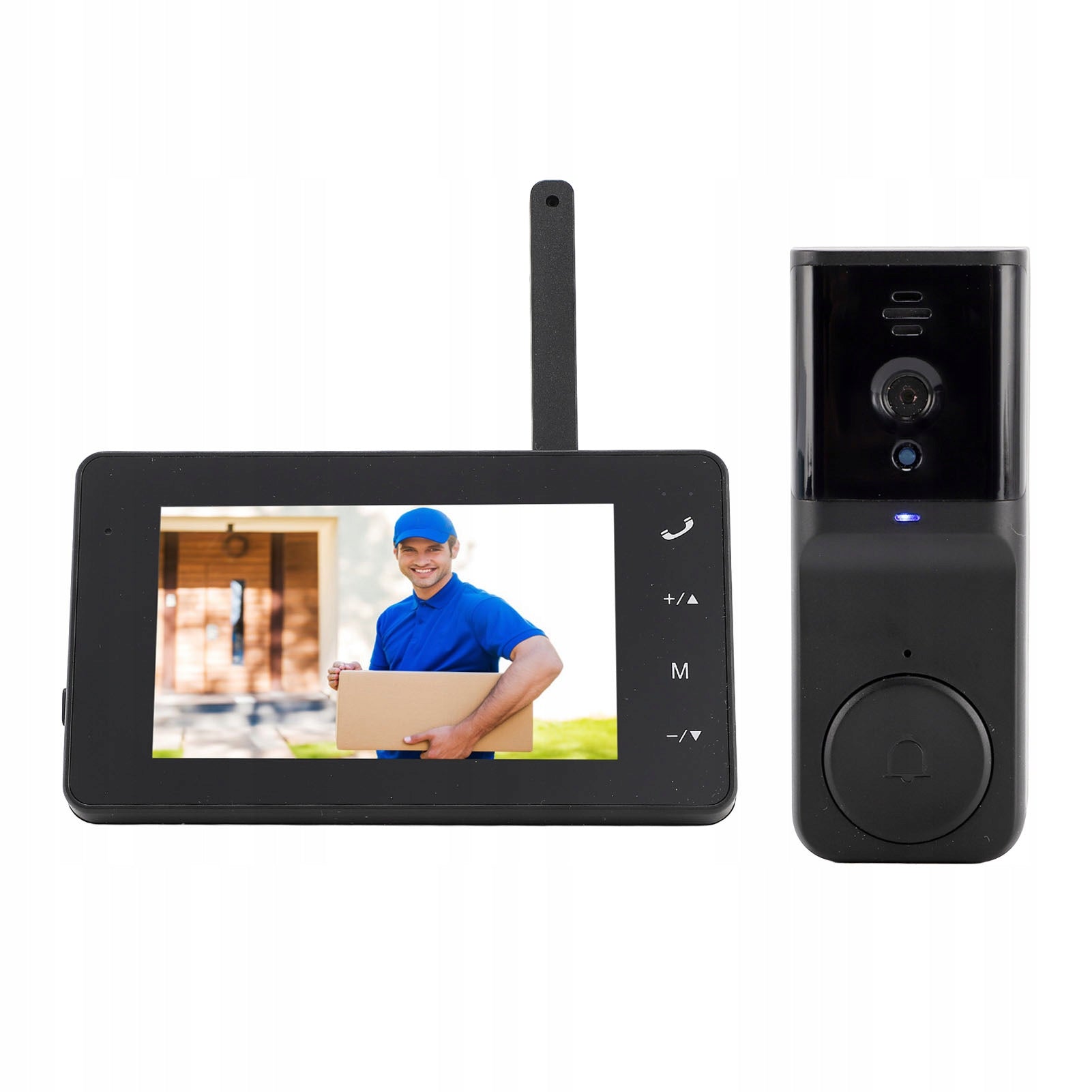 Video Intercom System With 4,3 Inch Color Screen 170° EV Angle