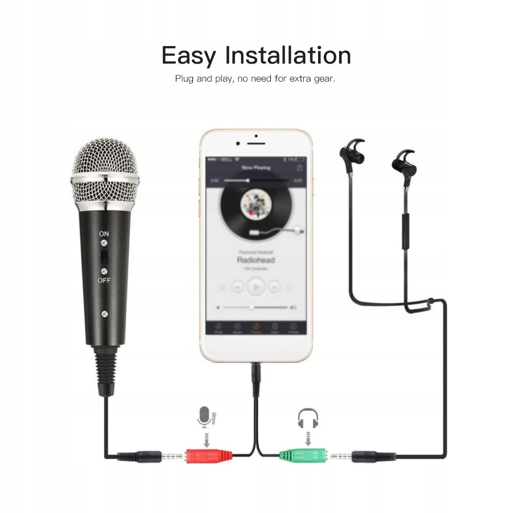 Video Microphone Kit with Mini Microphone Tripod Mount B6 Brand no brand