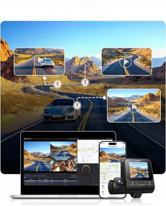 Video Recorder 3CH 4K STARVIS 2 HDR WiFi 6 GPS + 64GB Card Parking 24h Packaging status original