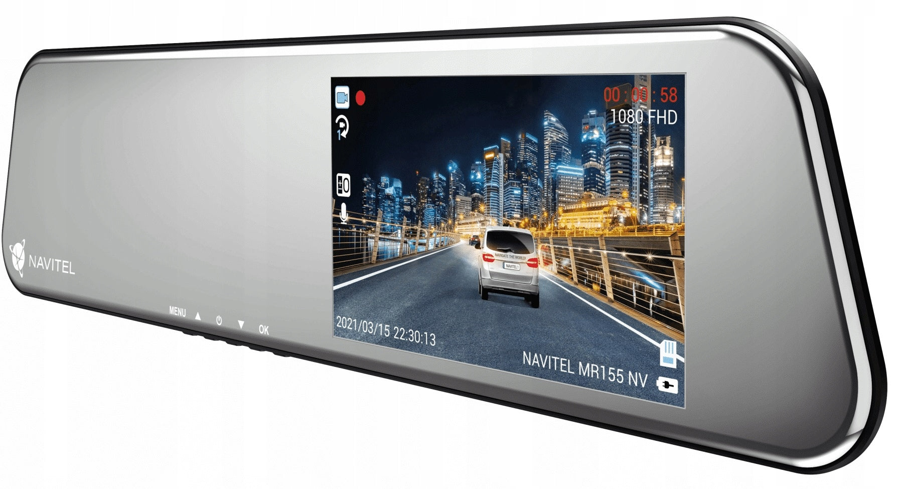 Video Recorder Navitel DVR MR155 NV FullHD 4,4'' Mirror Manufacturer code MR155 NV