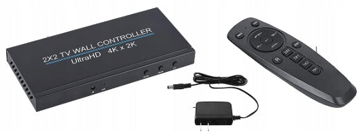 Video Wall Controller TV WALL 2x2 HDMI 4 Outputs Full HD 1080P Remote Control