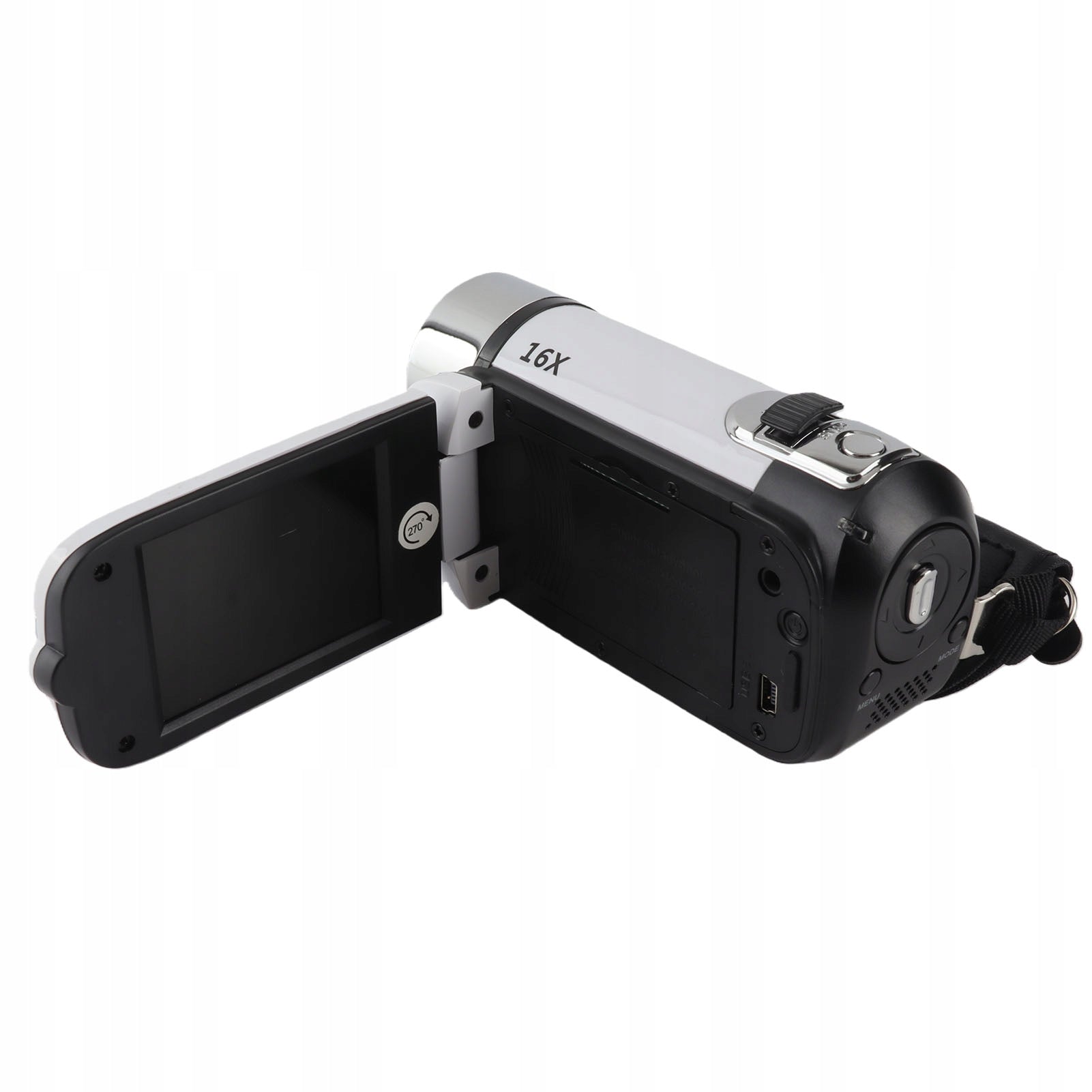 Video camera with 2,4-inch 16 B3 world-changing color screen