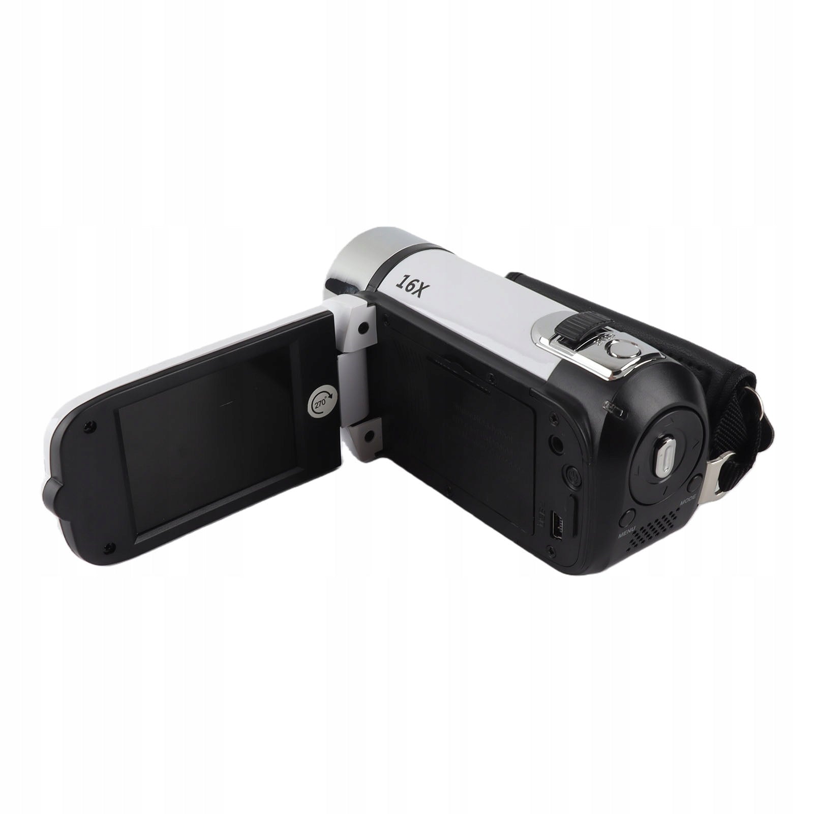 Video camera with 2,4 inch 16 GO color light-filling screen