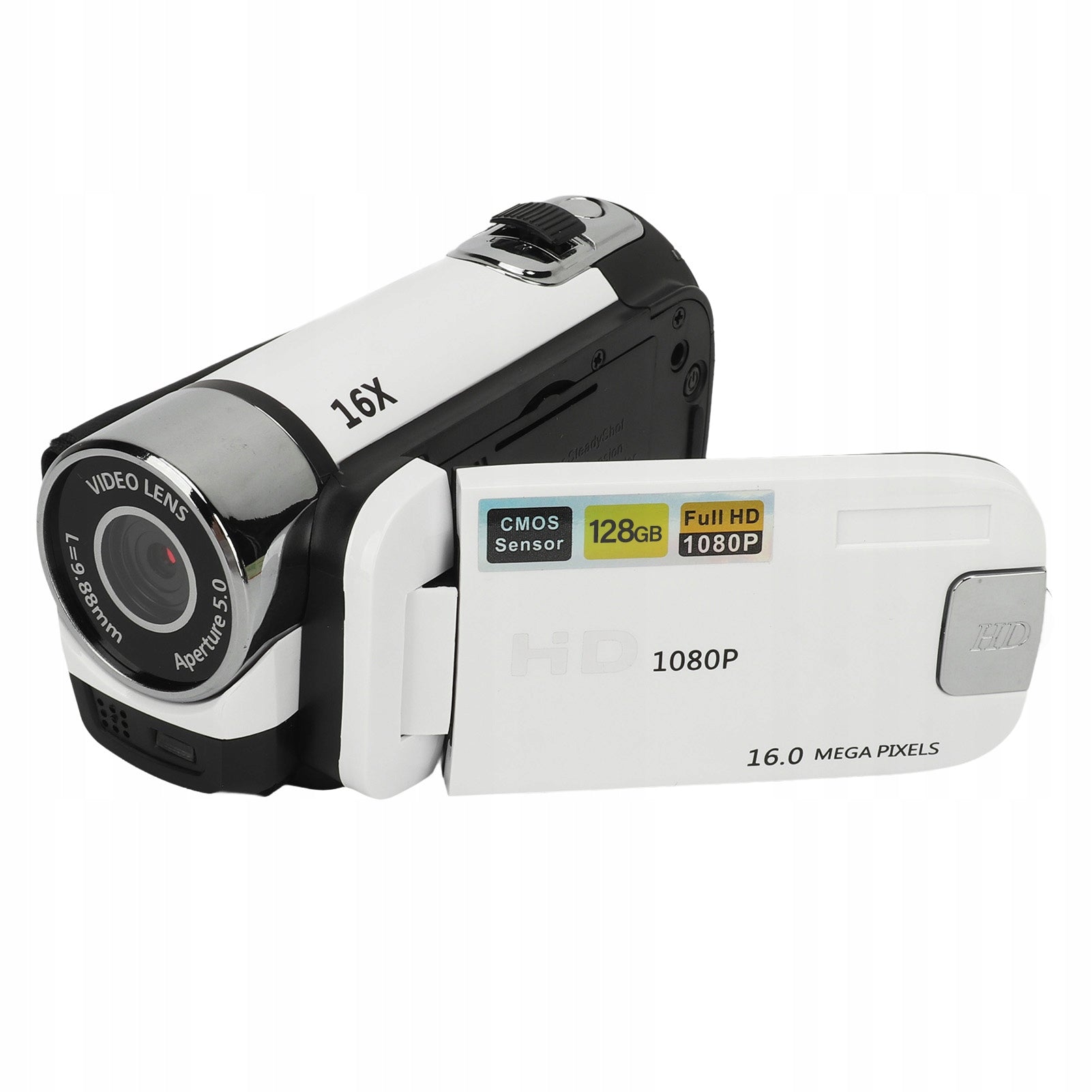 Video camera with electronic shutter 16 MP digital camera with filing light