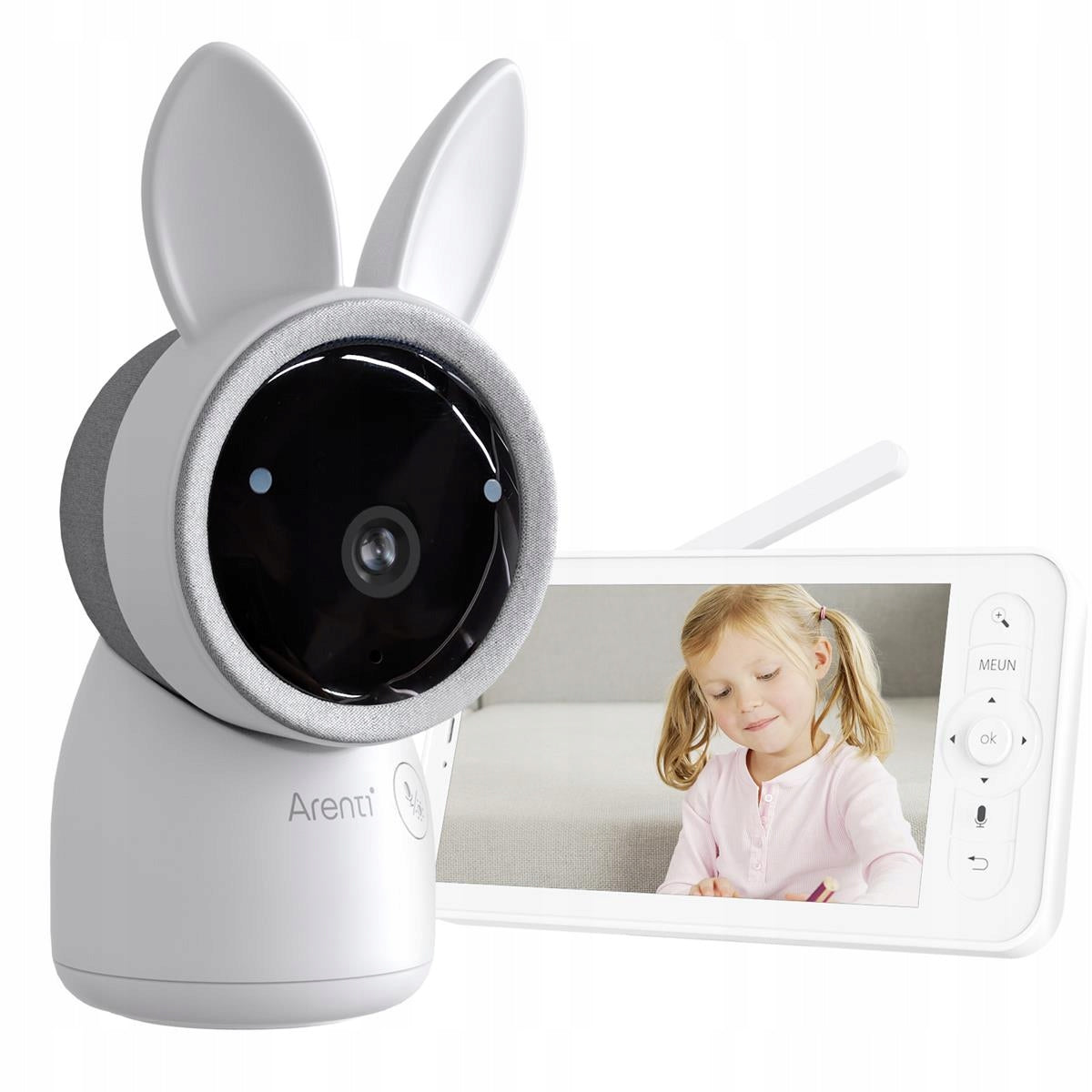 Video chůvička Arenti AInanny 2K UHD s 5palcovým LCD displejem