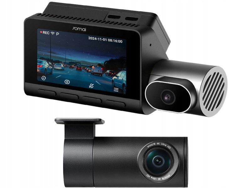 Video recorder 70MAI T800 + Rear camera RC41 + microSD card 512GB