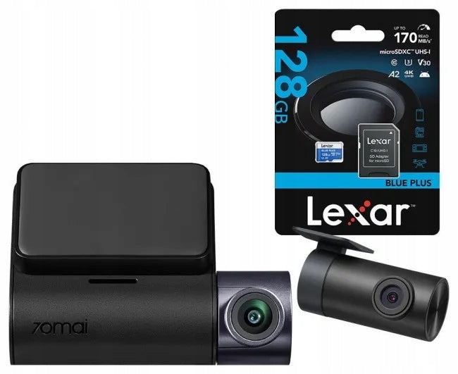 Video recorder 70Mai Dash Cam A410 + rear camera RC21 + Lexar 128GB