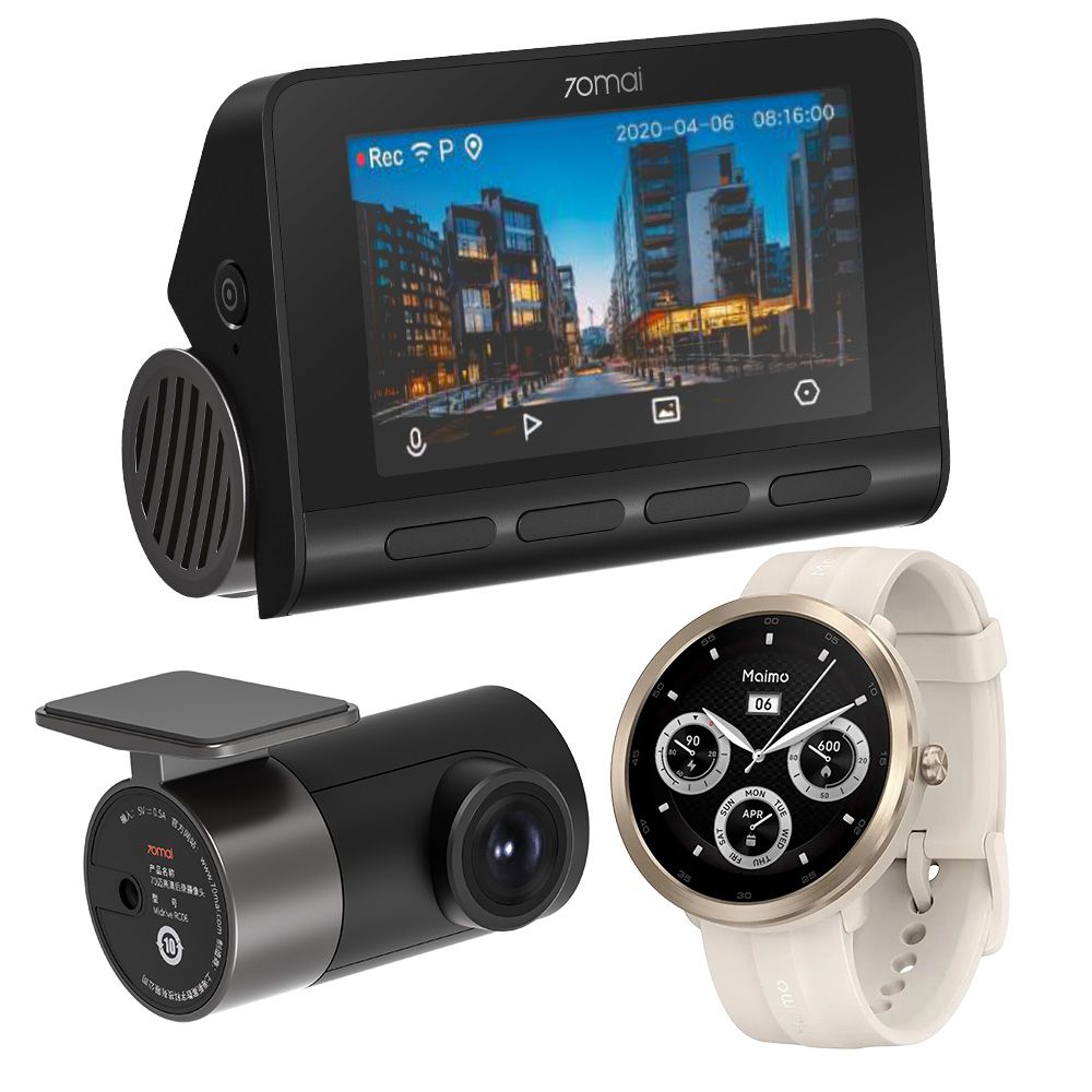 Video recorder 70mai A800S-1 + RC06 4K + Maimo Watch WT2001 GPS GOLD EAN (GTIN) 5904463686236