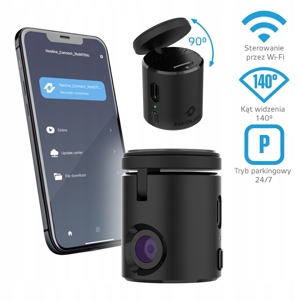Video recorder NEOLINE WOWCAM dash cam in WiFi + iOS / Android application