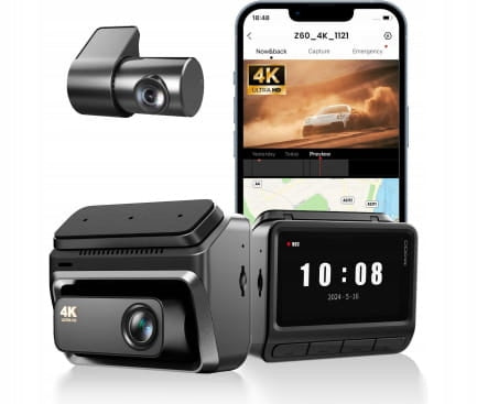 Video recorder for car camera DDPAI Z60 Dual 4K+2K 4G WiFi BT