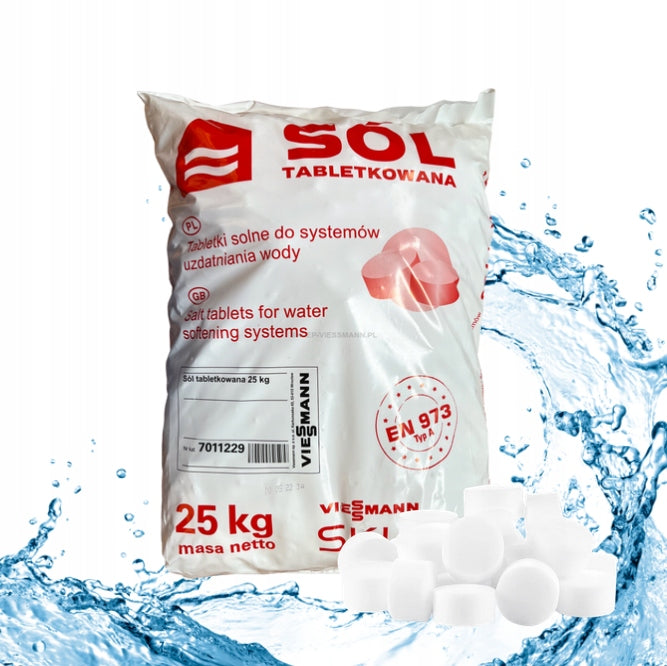 Viessmann Tablet Salt 25kg For Water Softeners Lozenge Treatment