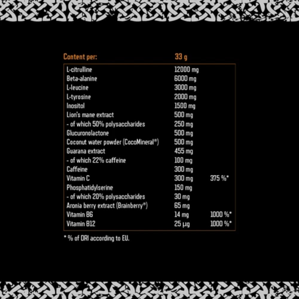 Viking Power | Leviathan Hardcore Pre Workout 660g | Orange | Power Brand no brand