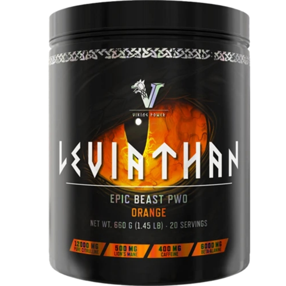 Viking Power | Leviathan Hardcore Pre Workout 660g | Orange | Power Expiration date at least 1 year from the date of purchase