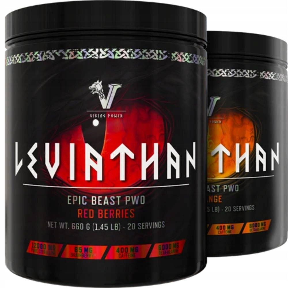 Viking Power | Leviathan Hardcore Pre Workout 660g | Orange | Power