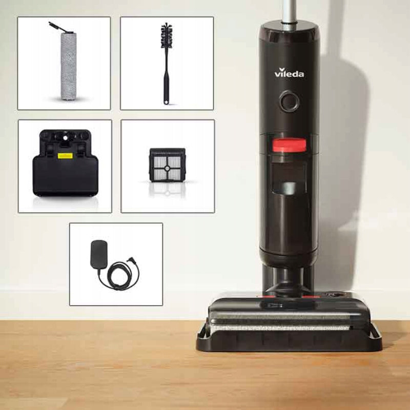 Vileda PureClean S5 Plus Cordless Upright Vacuum Cleaner Power supply rechargeable battery