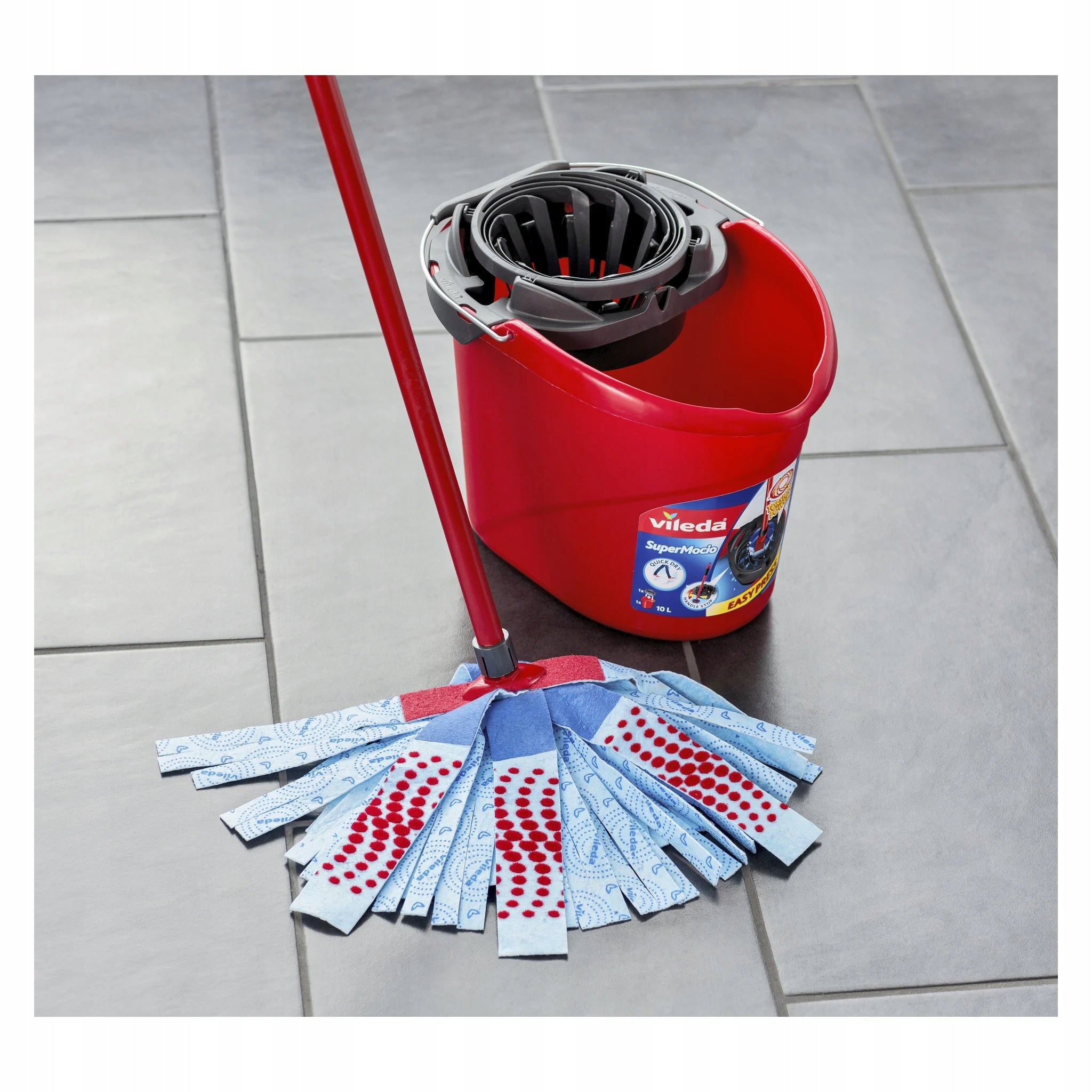 Vileda SuperMocio 3 Action mop + bucket 10 l Manufacturer code 137579