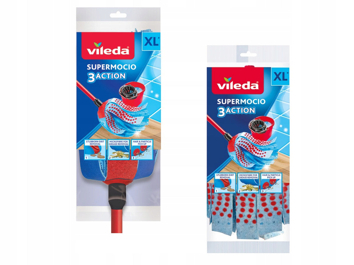 Vileda SuperMocio 3 Action mop + bucket 10 l Packaging status original