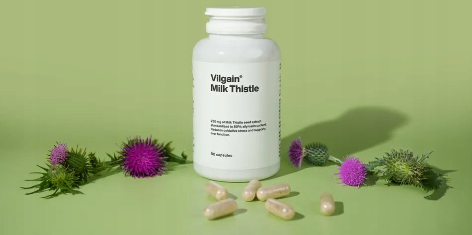 Vilgain Milk Thistle Sodium Butyrate 90 capsules Expiration date at least 1 year from the date of purchase