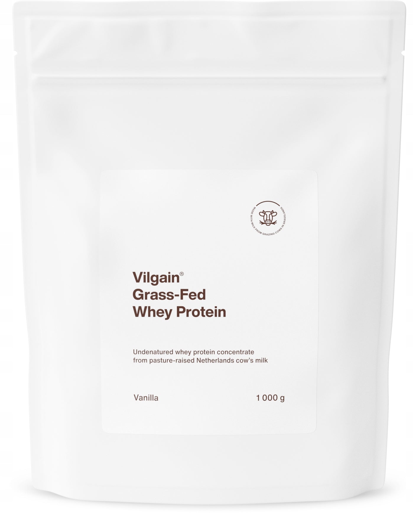 Vilgain PROTEIN SUPPLEMENT FROM MILK OF GRASS FED COWS, VANILLA, 1 kg Expiration date not specified
