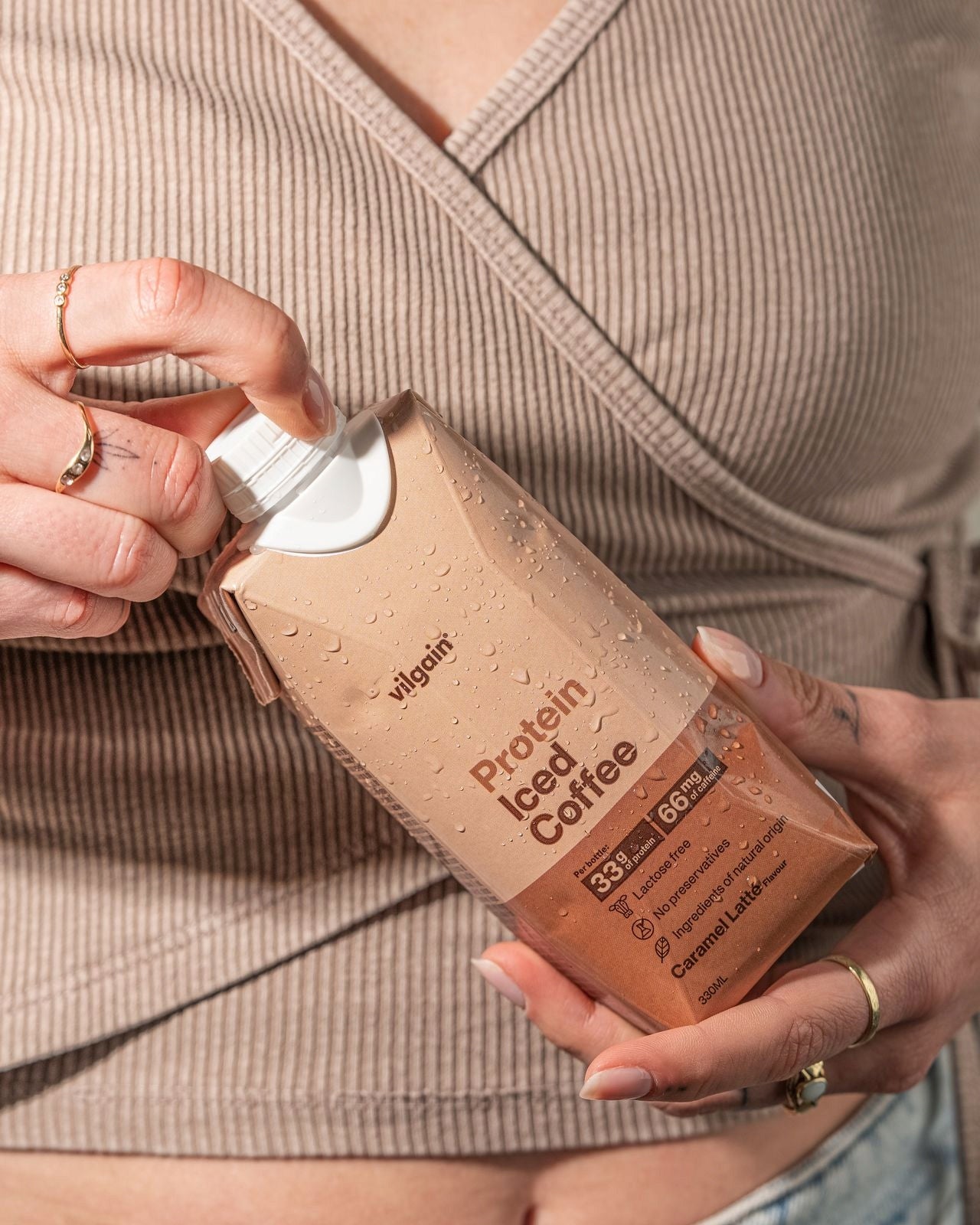 Vilgain Protein Iced Coffee karamelové latté 330 ml Brand Vilgain