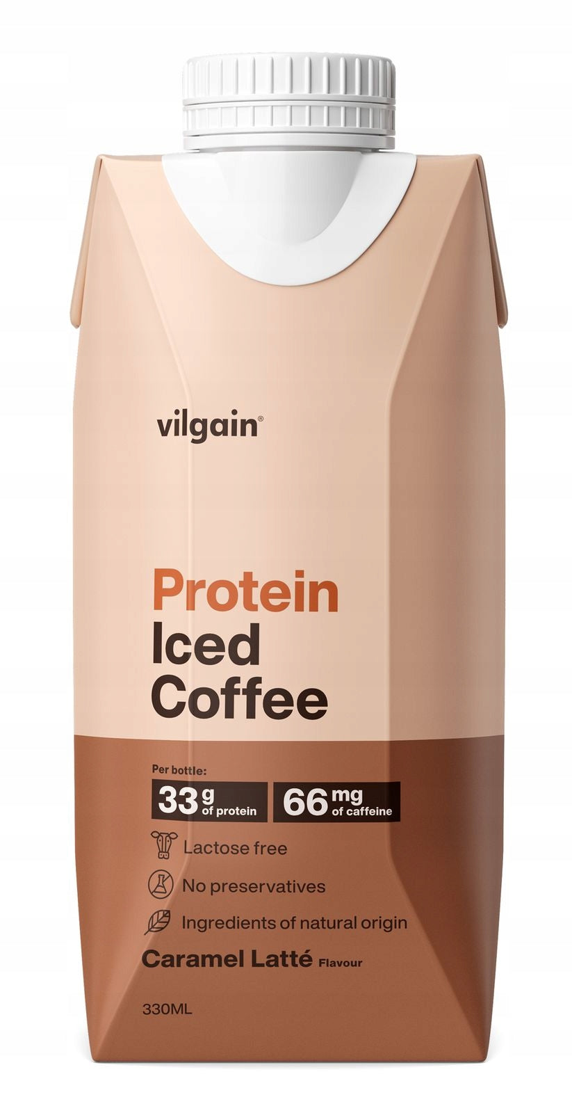 Vilgain Protein Iced Coffee karamelové latté 330 ml