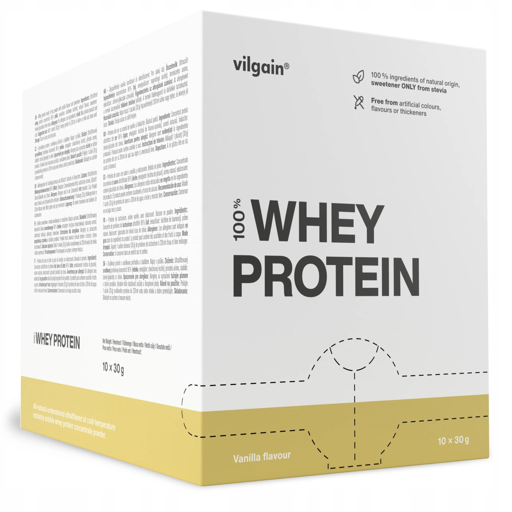 Vilgain Whey Protein 300 g (10 x 30g) Vanilla