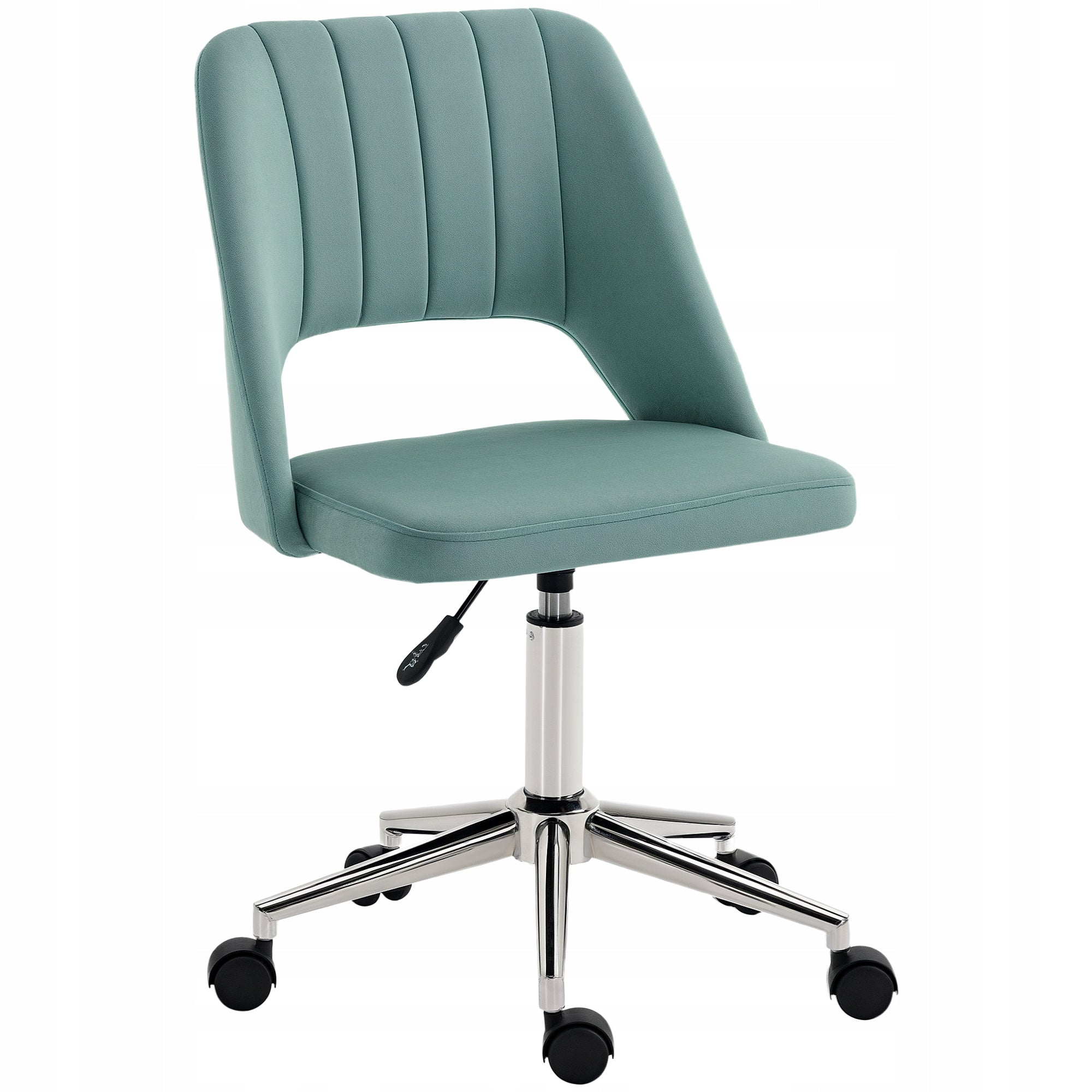 Vinsetto Adjustable office chair, without armrests, green