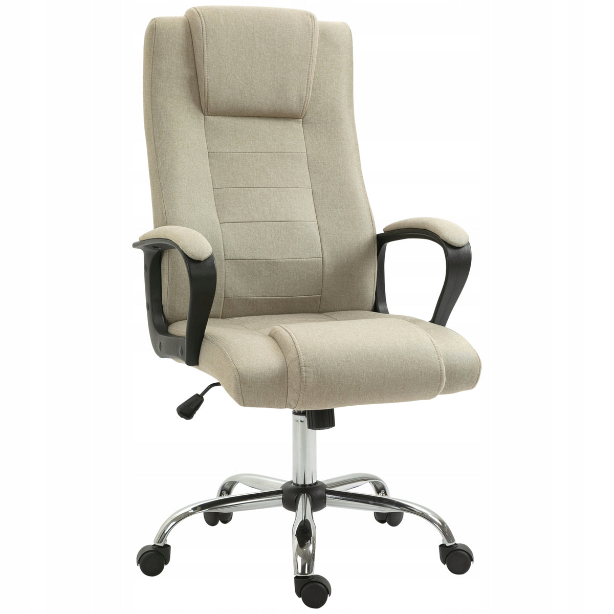 Vinsetto Computer office chair with rocking function, adjustable, beige