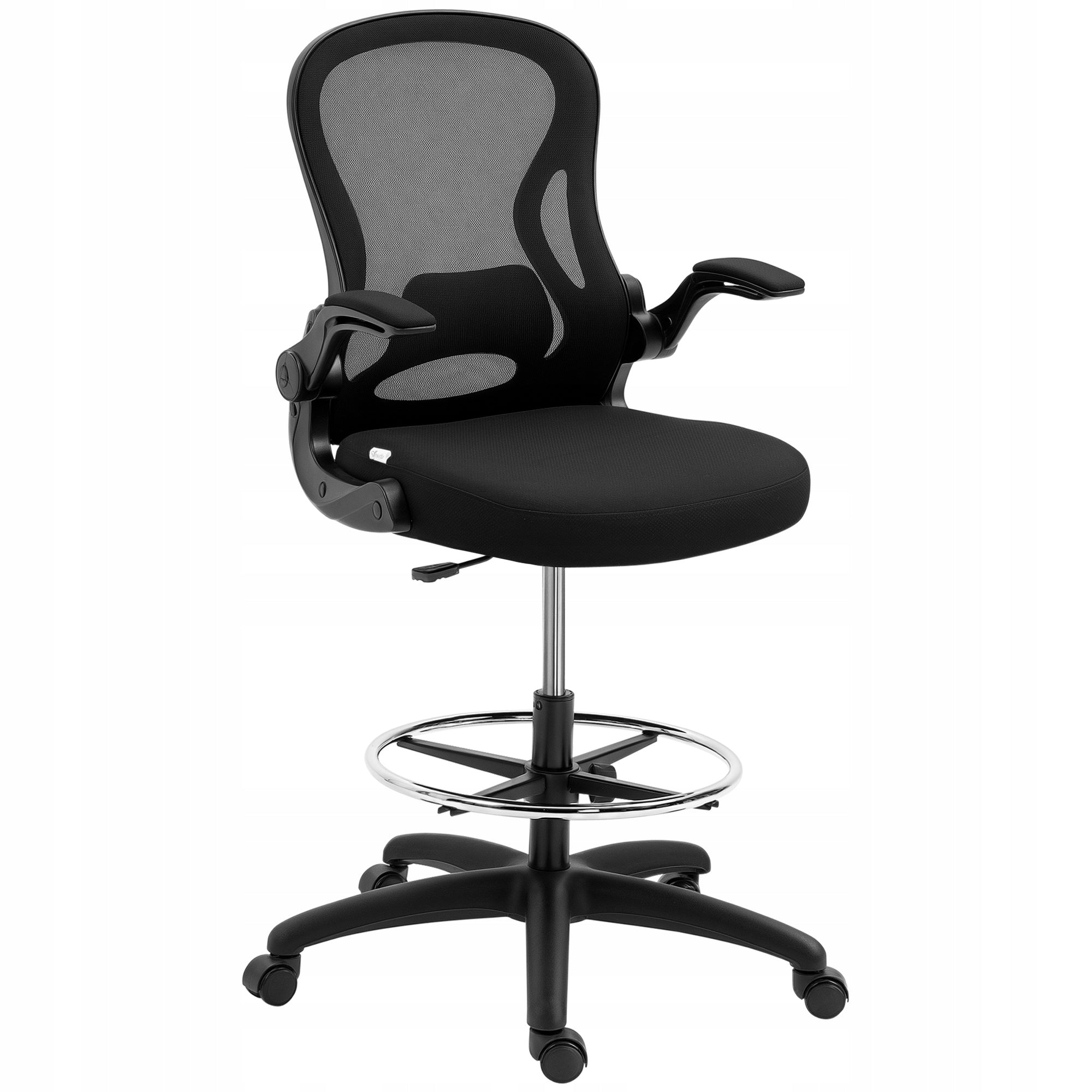 Vinsetto Ergonomic Office Chair with Armrests Adjustable Black