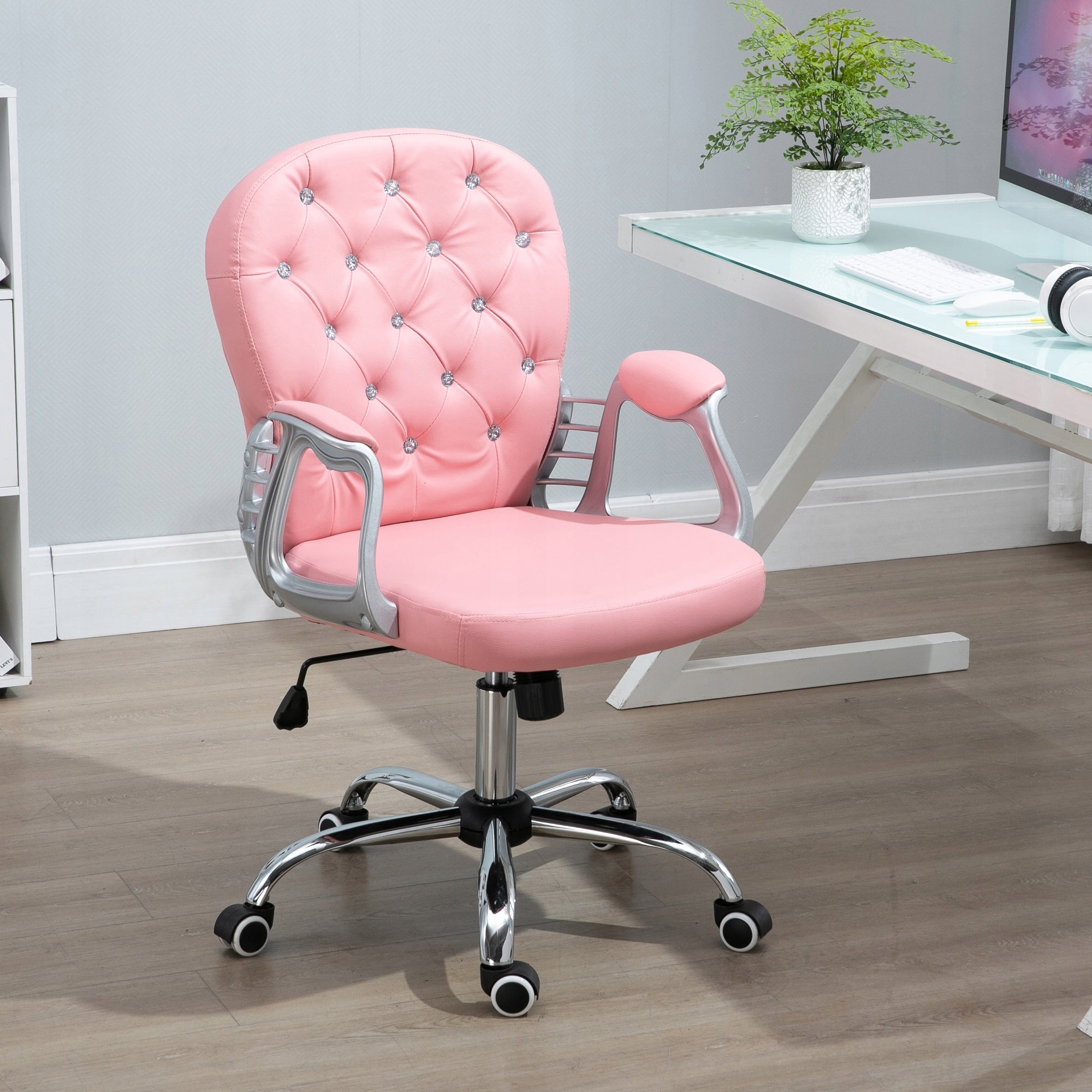 Vinsetto Ergonomic office chair, upholstered backrest, grey Packaging status original