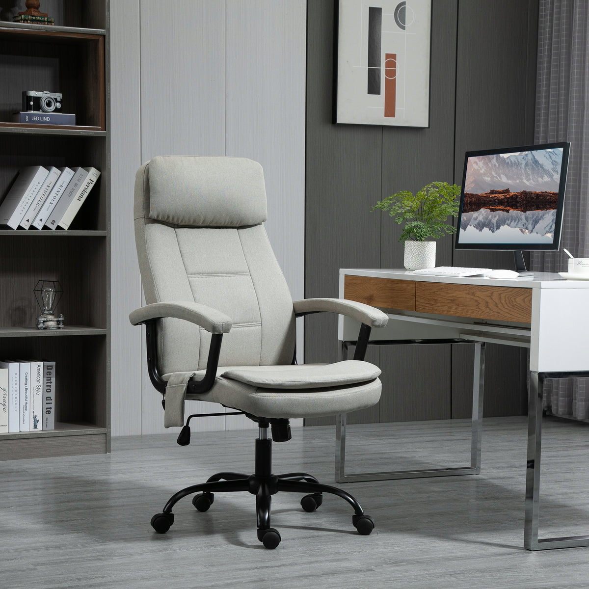 Vinsetto Office chair with massage, swivel, for games, height adjustable Brand Vinsetto