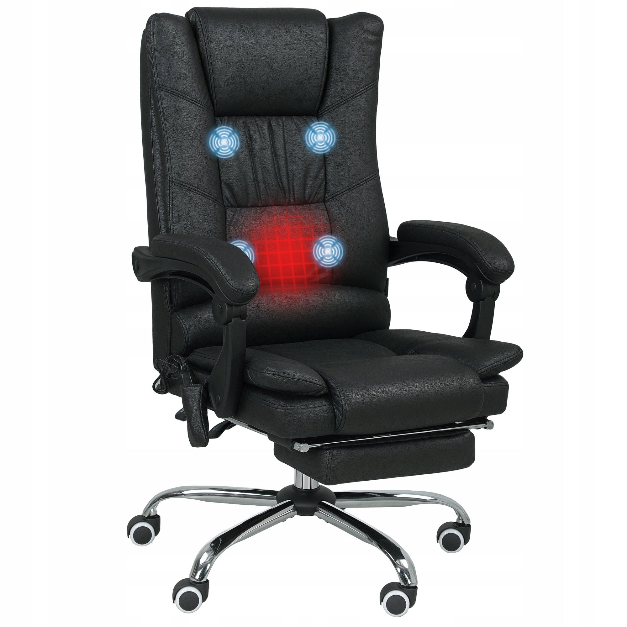 Vinsetto Office chair with vibration massage, heating 64x70x110-118cm