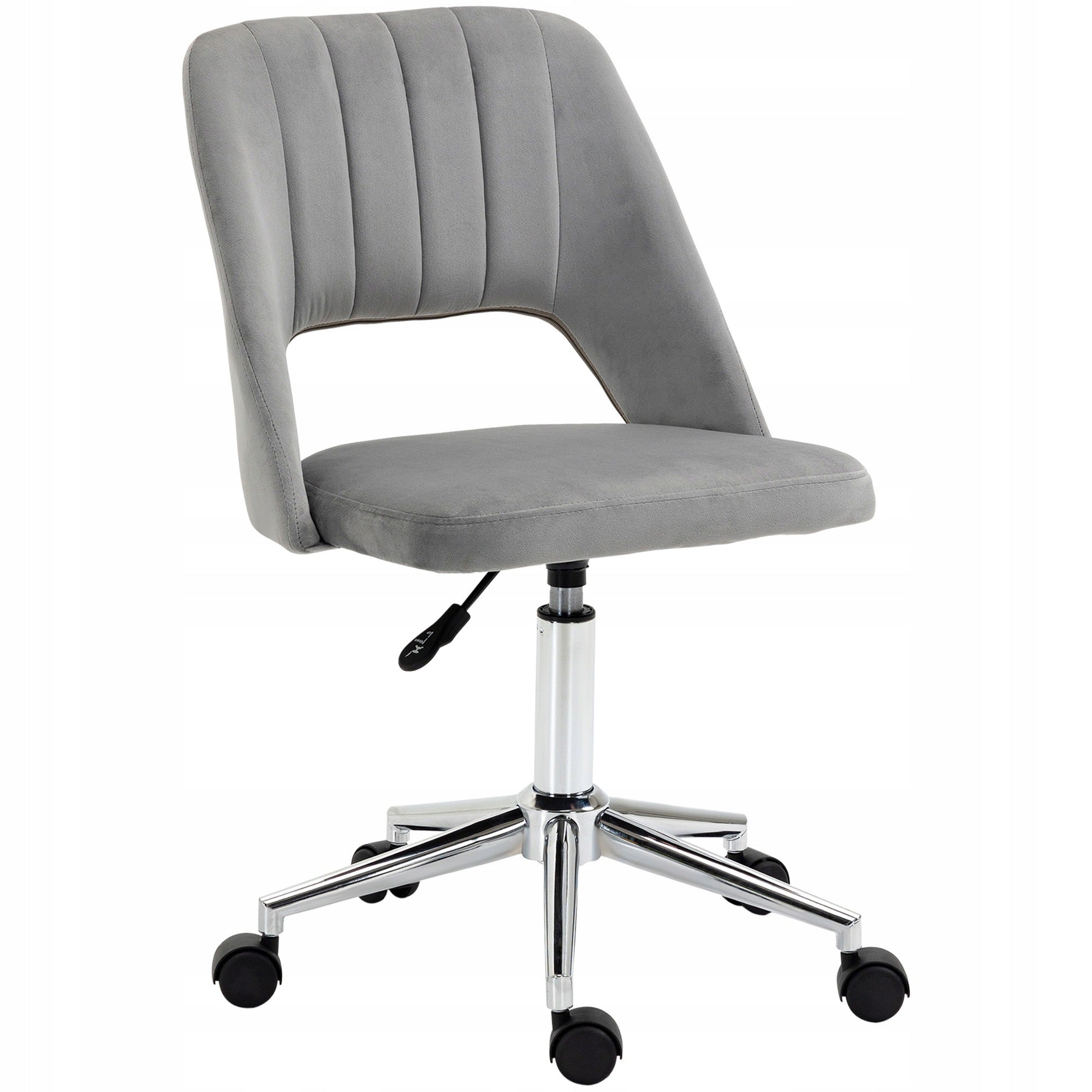 Vinsetto Office chair without armrests, adjustable height 79-91cm, grey