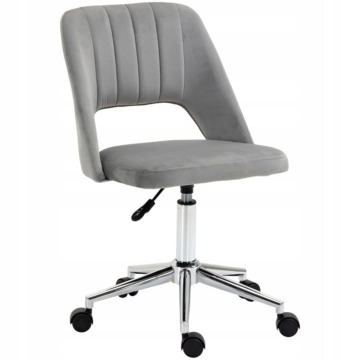 Vinsetto Office chair without armrests, adjustable height 79-91cm, grey