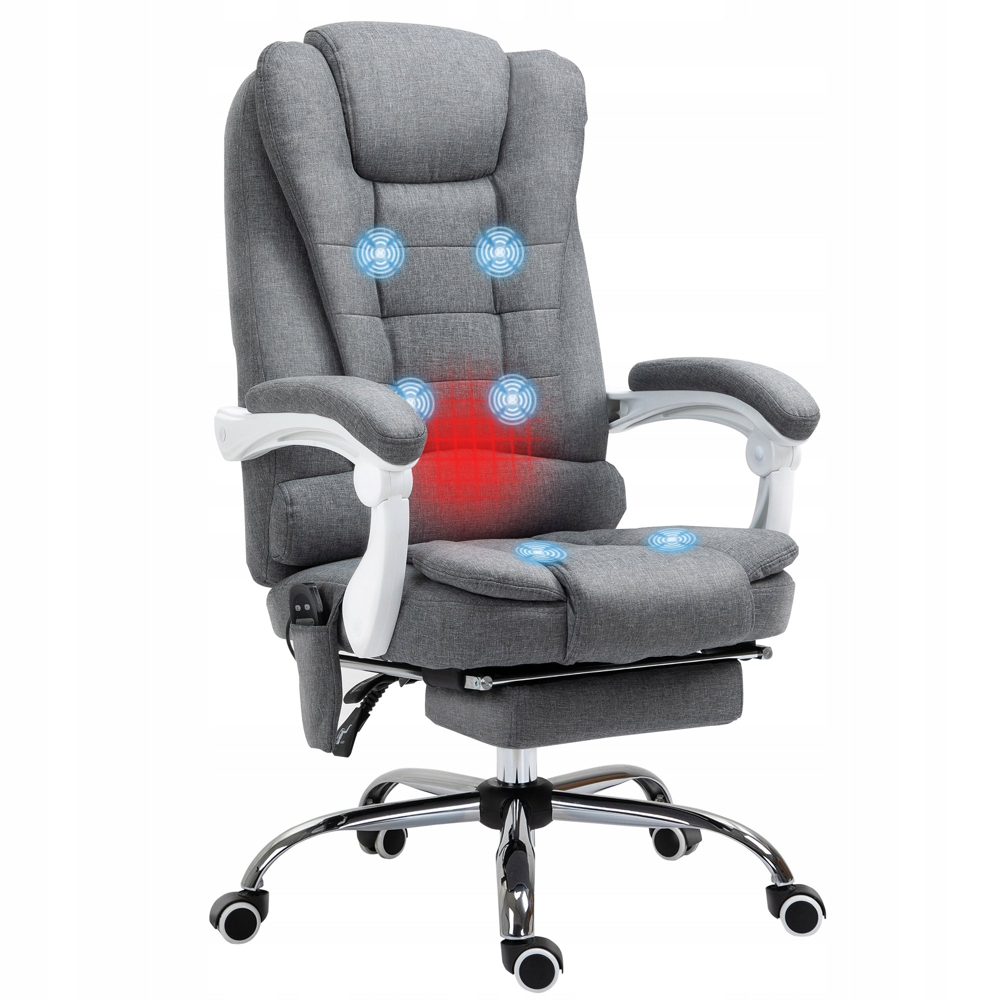 Vinsetto Office massage chair, ergonomic for desk with reclining function