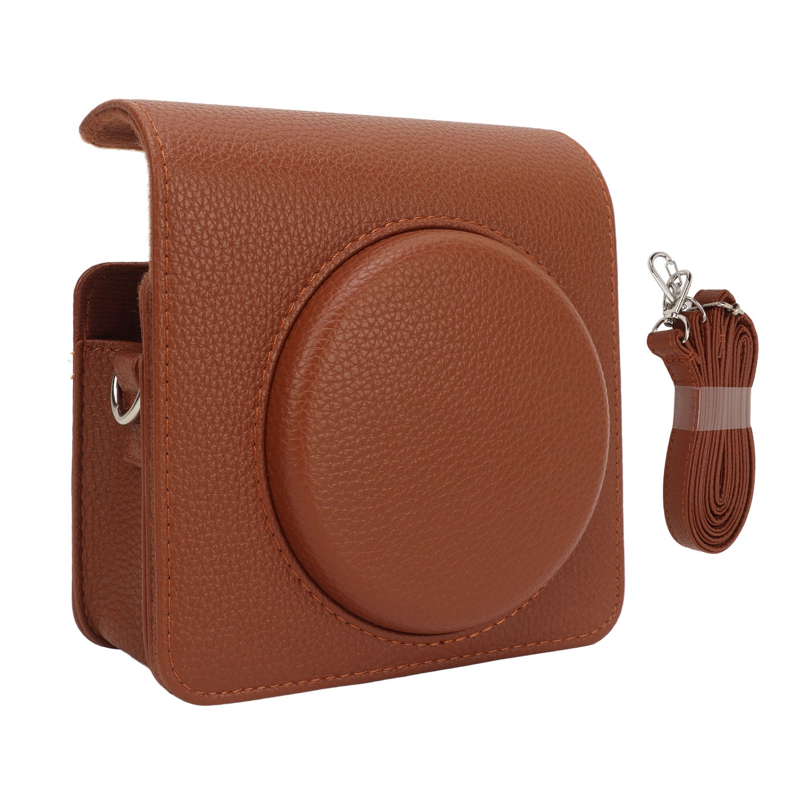 Vintage Camera Case Brown PU Leather Removable Front Part with IG Model 4794TNKC