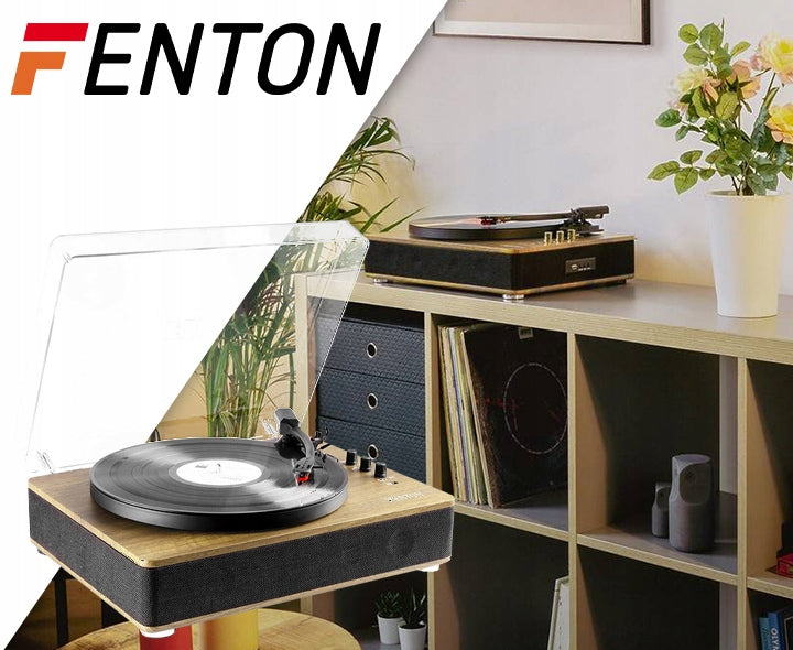 Vintage HQ Turntable with USB BT Speakers Fenton EAN (GTIN) 8715693332377