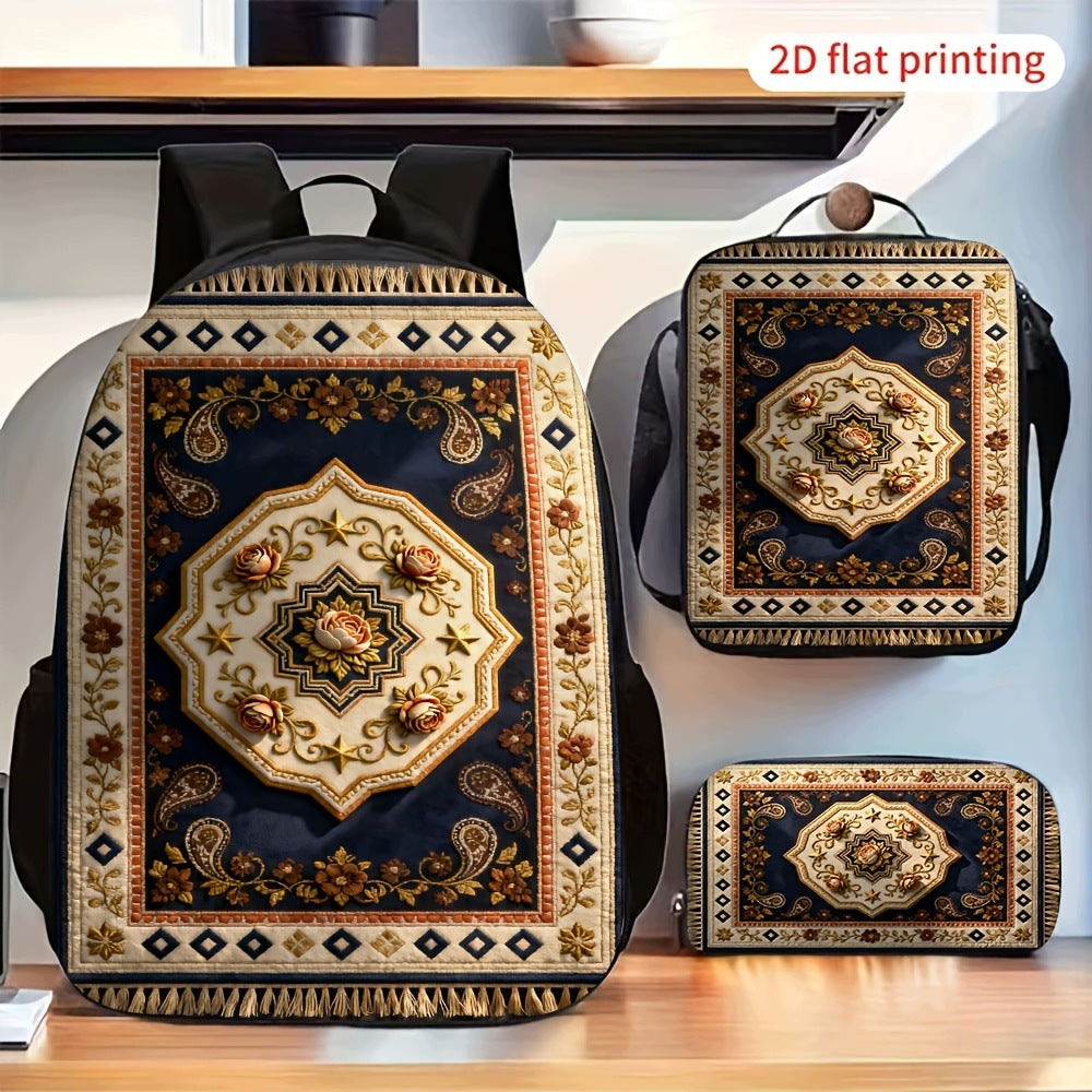 Vintage Persian Carpet Pattern Fashion Casual Retro Bag