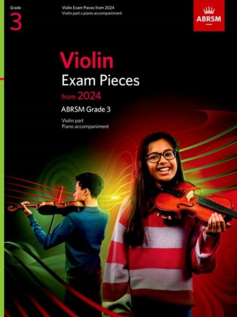 Prüfungsstücke für Violine aus dem Jahr 2024, ABRSM Klasse 3, Violinstimme und Klavierbegleitung 