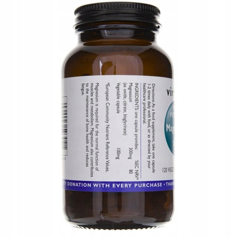 Viridian High Potency Magnesium 300mg 120 kapslí Packaging status original