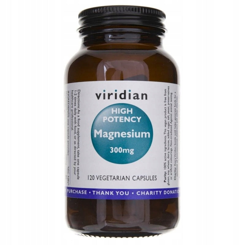 Viridian High Potency Magnesium 300mg 120 kapslí